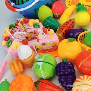 【Damaiii】23PCS ของเล่นผักและผล เด็กตัดผลไม้ ของเล่นเด็ก ของเล่นผลไม้ ผลไม้ปลอม ผักปลอม