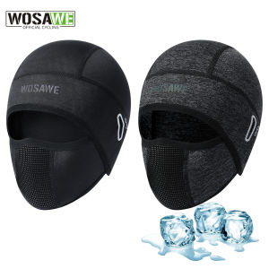 WOSAWE Summer Cool Balaclava Cycling Caps UV Protection Sports Helmet Liner Ice Silk Hat Fishing Hiking Sports HatsFace Cover