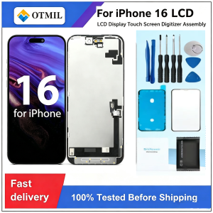 Screen Replacement For IPhone 16 A3081 A3286 A3288 OLED Touch Screen Digitizer Assembly With Frame Pantalla Easy Installation