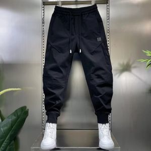 American Style Casual Pants Mens Summer New Trend Brand High Street Cuffed Thin Casual Pants Breathable Loose Fit Workwear