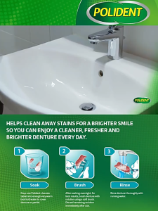 The States imported Polident braces cleaning tablets 120 pieces full half mouth braces cleaning paste effervescent tablets