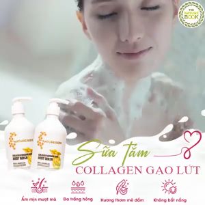 Sữa Tắm Collagen Gạo Lứt The Nature Book Hàn Nhập Khẩu Chính Hãng