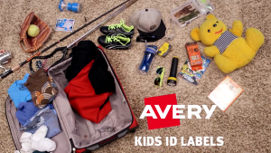 Avery No-Iron Kids Clothing Labels Washer & Dryer Safe Writable Fabric Sticker Labels 45 Assorted Shapes & Sizes 40700 Package may vary