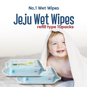 10 x 80 sheets Jeju Wet Wipes Refill Type Expiry : Sep 2027