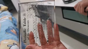 Interactive Crystalloid Periodic Table Set with Real Specimens - School & Office Learning/Decoration Gift