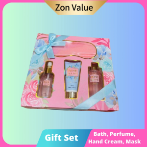 4pcs Rose Scented Body Wash Body Mist Hand Cream Gift Set EXP 07/2026