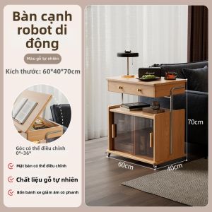 DONGMU | Bàn Trụ Di Động Phong Cách Mid-century để Lưu Trữ