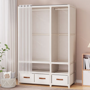 Bedroom Floor Standing Clothes Rack Dustproof Assembly Storage Clothes Hanger Home Use Cabinet Combination Storage Rack