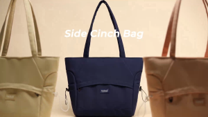 Túi tote 2 mặt Natoli vải canvas to xinh đựng laptop làm công sở Side Cinch Bag T20