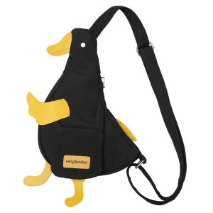 1Pcs Cute Funny Duck Shape Canvas Bag Women Girls Korean Style Novetly Duck Shoulder Bag for Outdoor Hiking Travel Daily Commute