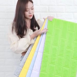 3D Wall Sticker พื้นที่ กระแทก รสชาติ ลายอิฐ กันเสียง กันน้ำ รุ่นวอลเปเปอร์