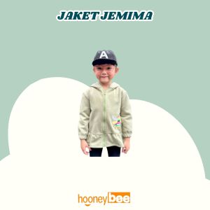 Jacket Anak Cewek Jemima Hooneybee Warna Olive Size 1-5 Tahun