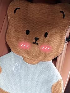 ZHUIBENSUYUAN | Cartoon Cute Breathable Linen Universal Car Seat Cover for Women