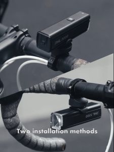 ROCKBROS Đèn Xe Đạp 1000LM Type-C Đèn Pin Đi Xe Đạp Chống Nước Có Thể Sạc Lại Được Lắp Đặt Hợp Kim Nhôm Cẩu Đèn Trước Xe Đạp Đường Trường MTB