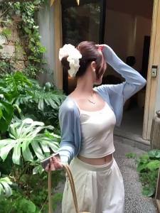SHUOMENG | UV Protection Short Sleeve Knitwear Cover-Up