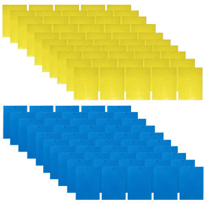 [Winnereco Flagship Mall] 100 Pack Dual-Sided Sticky Traps Waterproof Bugs Sticky Board Double Sided Sticky Trap for Gnats for Gnats Whiteflies Aphids Leafminers