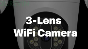 ICSEE 15MP WIFI Camera Three Screen PTZ Camera Human Detection Security CCTV Surveillance HD External Dual Lens Camera