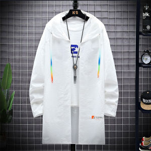 Teenage Boys Lightweight Comfortable Sun-Protective Jacket Long Sleeve Printed Polyester Casual Fashionable Coat for Summer