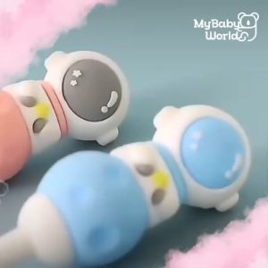 Lakuku - Sikat Gigi Anak Balita 1 tahun Lembut Soft Toothbrush Silikon Boneka Lucu - Bulu Halus, Model Kartun 3D, Cocok untuk Gigi Anak (11.5cm) - Dengan Kotak Penyimpanan