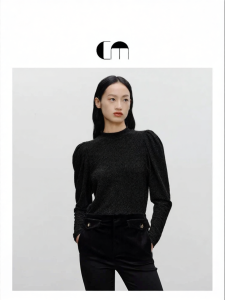 Designer Summer Decorative Sleeve Long-sleeve Blouse