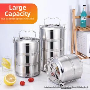 Insulated Stainless Steel Lunch Box Multi Compartment Sealable