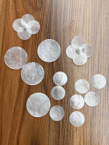 Natural Shell Slice DIY Handmade Lamp Decoration 3CM5CM No Hole Shell Slice Headscarf Clothes Shell Painting Special