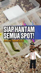 Superstar SL-03 Set 9 pcs Umpan Pancing Ikan + Kail Pancing 7 PCS Lengkap Dengan Box Penyimpanan