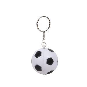 PU Leather Soft Foam Sponge Ball Keychain Football Basketball Soccer Squeeze Anti-stress Ball Toys Anti-stress Ball Shake