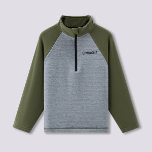 YINGXIAOYA | Thickened Autumn-Winter Childrens Long Sleeve T-Shirt Outdoor Casual T-Shirt