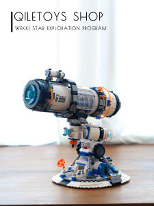 Telescope Assembly Toy Model for Boys Star Exploration Technology Museum Series Gift Creative Educational Building Blocks