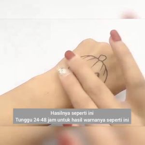 Stiker Tato Semi Permanen Dada & Punggung 28x16 cm | Waterproof | Tato Tahan Lama