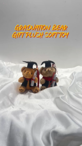 Graduation Bear Gift Plush Soft Toy School University Convocation Flower Bouquet Key Chain Hadiah Graduasi Konvokesyen