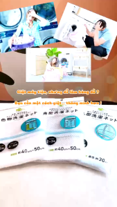 Túi Lưới Giặt Đồ Cao Cấp Có Khóa Kéo Bảo Vệ Quần Áo Đồ Lót Không Rách Khi Giặt Máy KURASHI RHYTHM