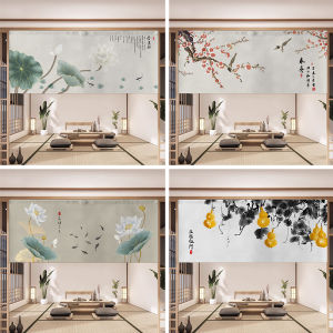 Curtain Trung Quốc Nửa Cửa Lối Đi Phòng Khách Phòng Bếp Phòng Tắm Che Giấu Xấu Không Cần Khoan Trang Trí Nhà Cửa