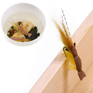 ICERIO 3/6PCS Suspending Slomo Shrimp Fly Salt Fresh Water Fishing Lure for Trout Redfish Mullet Fly Fishing with Foam Back