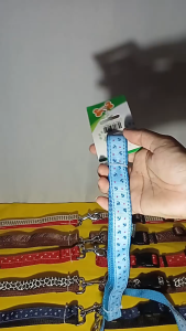 Pet Adjustable Printed Design Collar with Leash Set - Pet Dog Nylon Assorted Printed Design For Pets