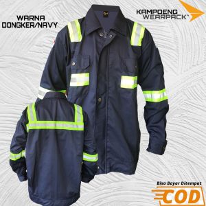 Baju Kerja Proyek / Wearpack Safty First / APD K3 | Wearpqck Atasan Semi Jaket