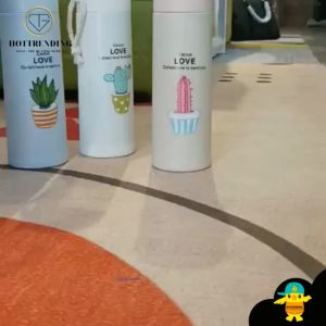 Bình Giữ Nhiệt Xương Rồng Thủy Tinh Vỏ Nhựa Cao Cấp Trùm Sỉ Gia Thành