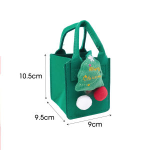 【On Sale】Christmas Felt Eco-friendly Bag Santa Claus Tote Bag Christmas Apple Gift Packaging Bag