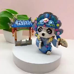 ตัวต่อนาโนบล็อก LOZ No.8101 คณะละครงิ้วแพนด้า 1180 pcs แพ็คเกจที่สวยงาม น่ารัก กับชุด หมีละครงิ้ว ต่อง่ายเล่นได้ทั้งเด็กและผู้ใหญ่