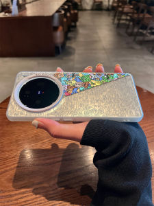 Cherry Paper Vivox300 Silicone Phone Case Graffiti Little Monster Colorful Silver Full Cover Anti-Fall Protection for Men And Women