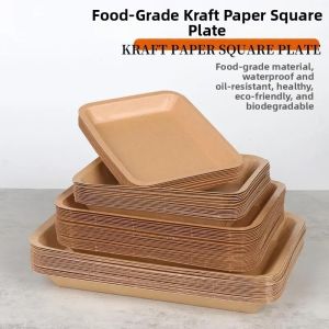 Food Grade Heat Resistant Rectangular Paper Tray
