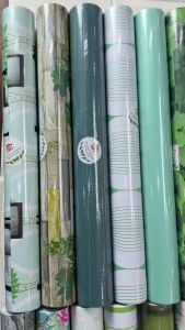 BHW Wallpaper Green Series: Waterproof PVC Wallpaper for Easy-to-Clean, Durable Home Decor
