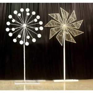Electric Rotating Wedding Stage Decoration Windmill