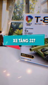 Bộ đồ chơi lắp ráp xe tăng 327 chi tiết. mô hình lắp ráp xe tăng T85 kèm nhân vật lính swat