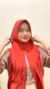 Jilbab Pashmina Dubai Oval Pet Jersey Lebel Besi / Hijab Pasmina Instan Humairah Jersey Premium / Kerudung Muslim Wanita