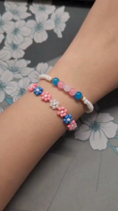 Flower Pride Beaded Bracelet – LGBTQ+ Flag Theme Pride Month Collection!