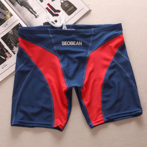 Quần Bơi Nam Kiểu Dài Chống Ngại Bó Sát Màu Tương Phản Xinh Đẹp Quần Bơi 5 Tấc Cho Nam Thanh Niên Quần Đùi Bơi