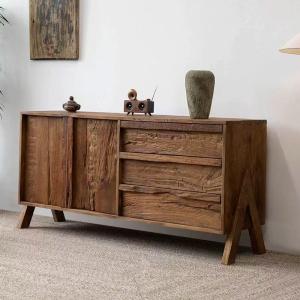 Minimalist Retro Solid Wood Storage Cabinet