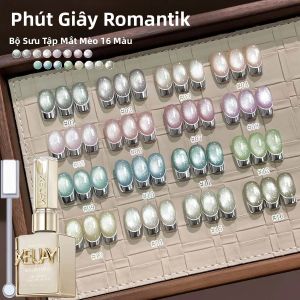 Bộ Sơn Móng Tay Gel Mắt Mèo 16 Màu XEIJAYI 15ml Loại Tẩy Được Bằng Đèn UV/LED Bán Vĩnh Cửu Có Nam Châm Tạo Hiệu Ứng Nail Art Hoàn Hảo